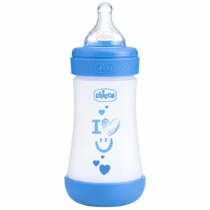 Chicco Biberon P5 Boy da 240 ml con tettarella in silicone a flusso medio.