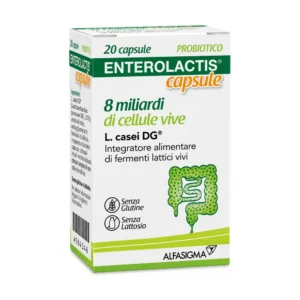 Enterolactis MD8 20 capsule integratore di fermenti lattici L. casei DG 8 miliardi.