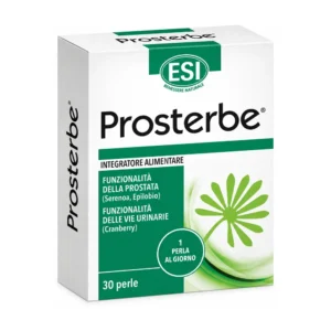 Astuccio di ESI Prosterbe 30 perle con estratti titolati di serenoa, epilobio e cranberry.