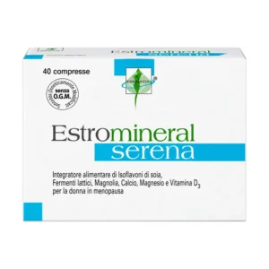 Estromineral Serena 40 compresse integratore menopausa isoflavoni di soia.