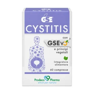 GSE Cystitis 60 compresse, integratore con uva ursina, semi di pompelmo, pilosella ed erica.