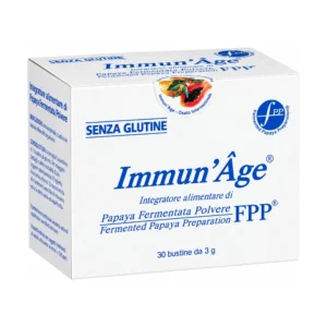 Immun'Age 30 Bustine, integratore di papaya fermentata FPP da 3 g da sciogliere sotto la lingua.