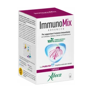 ImmunoMix Advanced 50 capsule Aboca, integratore con echinacea, sambuco, zenzero ed eleuterococco.