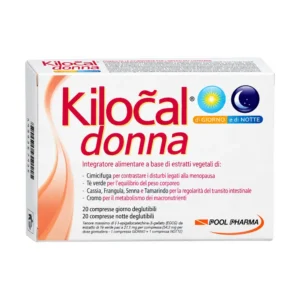 Kilocal Donna 40 compresse giorno e notte, integratore per l'età del cambiamento.