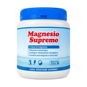 Magnesio Supremo 300g, barattolo di magnesio in polvere Natural Point.