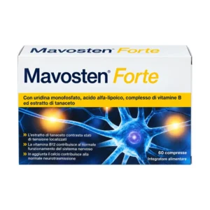 Mavosten Forte 60 compresse integratore acido alfa-lipoico vitamine B uridina tanaceto.
