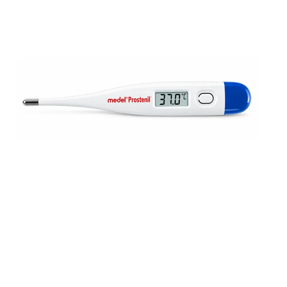 Termometro Digitale Basic Medi Presteril con display LCD e custodia rigida.