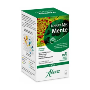 Natura Mix Advanced Mente Aboca 50 capsule con ginkgo e rodiola.