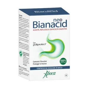 NeoBianacid 45 compresse masticabili Aboca, dispositivo medico con Poliprotect.
