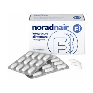 Confezione di Norad Nair 60 compresse, integratore con amminoacidi solforati.