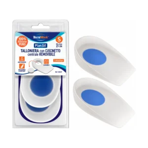 Plansil Talloniera Calzante in silicone, taglia S, confezione da 1 paio.
