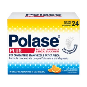 Polase Plus 24 bustine integratore di potassio e magnesio gusto arancia e mandarino.