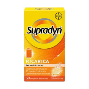 Supradyn Ricarica 30 compresse effervescenti multivitaminico con coenzima Q10.