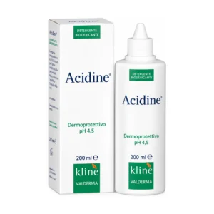 Valderma Acidine Liquido Dermatologico, flacone da 200 ml, detergente a pH 4,5.