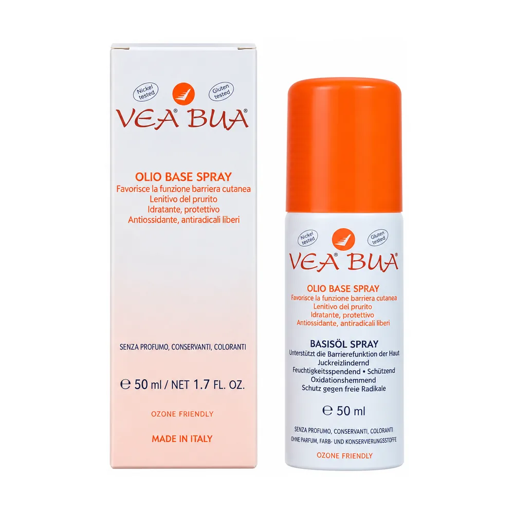 Bomboletta di VEA Bua Spray olio 50 ml con vitamina E pura, cosmetico Hulka.