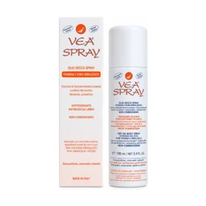 VEA Spray Ecologico Olio, bomboletta da 100 ml di olio secco con vitamina E.