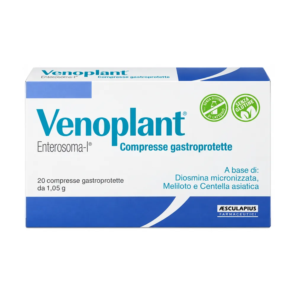 Venoplant 20 compresse gastroprotette diosmina meliloto centella Aesculapius.