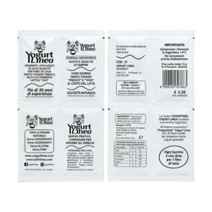 Yogurt Fermenti Lattici, confezione da 4 bustine di fermenti liofilizzati.