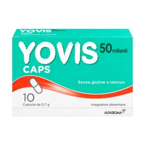 Yovis Caps 10 capsule con 50 miliardi di fermenti lattici vivi per capsula.
